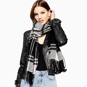 Topshop Check Scarf